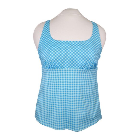 Lands End Tankini Swim Top 18 Square Neck Underwire Bra Tummy Control Swimsuit - Picture 15 of 15